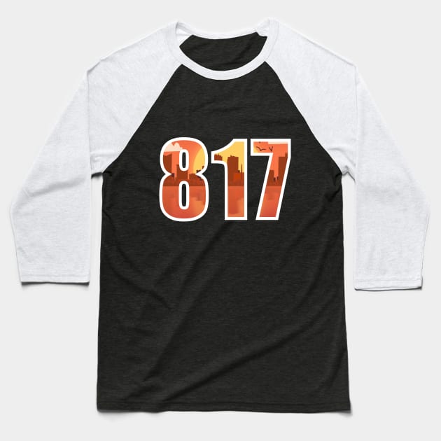 Area Code 817 Baseball T-Shirt by TheArtistPASE